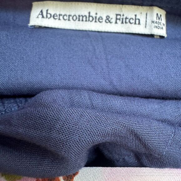 Abercrombie & Fitch Dress  Size M Tiered Chiffon Babydoll Floral Y2K Boho Hippie - Picture 5 of 15